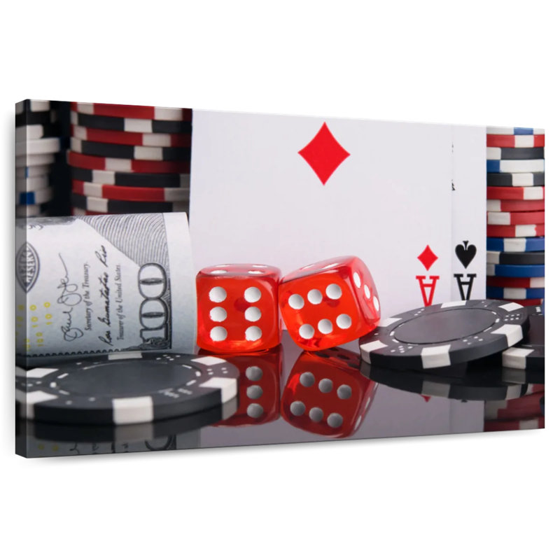 Senne Gambling Set, 34" H x 51" W