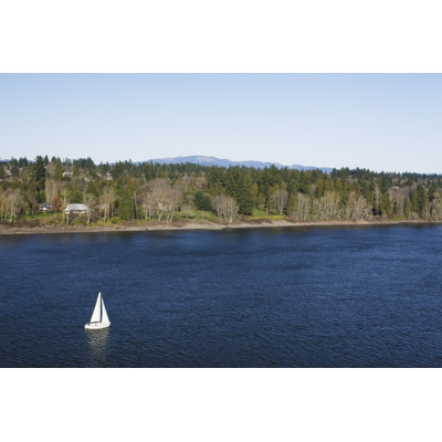 Columbia River Sailboat by CaseyHillPhoto - Print