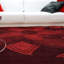 Tapis rouge en laine touffeté à la main Cloninger-19234203