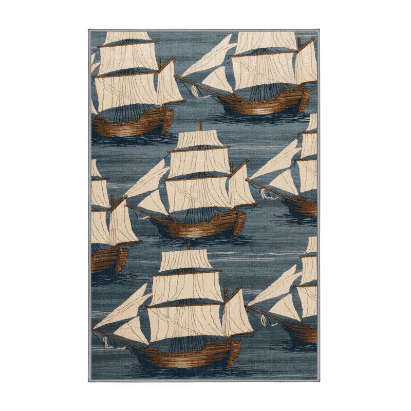  Tapis nautique lavable à voile, Rectangulaire 2 pi x 3 pi