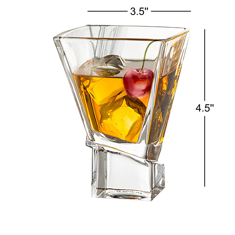 Verre à martini carré JoyJolt Carre, 8 oz