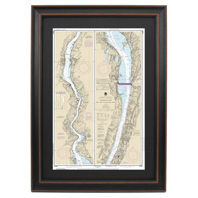 Hudson River, NY To Wappinger Creek | Nautical Chart | Framed Print