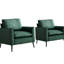 Nordic Retro Luxury 2pc for Fireplace, balcon - Chaise simple confortable et relaxante avec coussins moelleux respirants