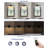 Matte Black 16.34 in. LED Picture Light with Remote Control Dimmable Multiple Colour Temperatures Rotatable and Timer