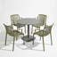 4 - Person Steel Dining Set-1335853721