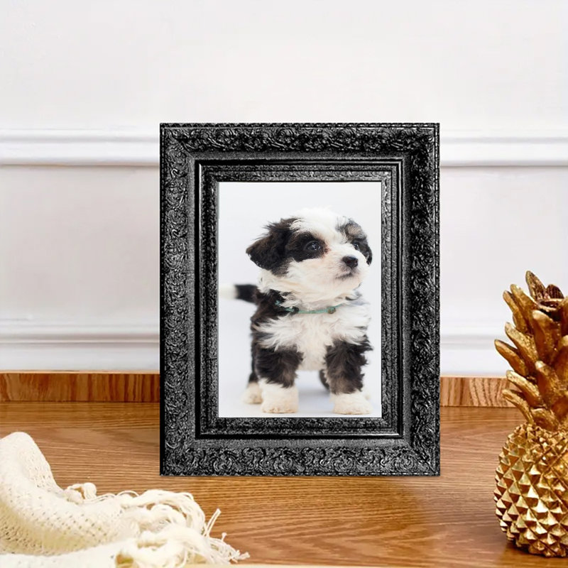Cadre photo orné 3 tablettes 11 "x 14" noir pour tablette de bureau