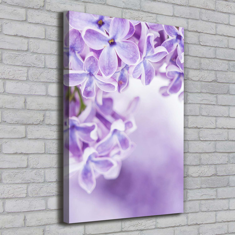 Lilac Flowers - Wrapped Canvas Print