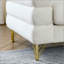 Canapé modulaire surdimensionné à 2 places, canapé modulaire à assise profonde en tissu Comfort Comfort