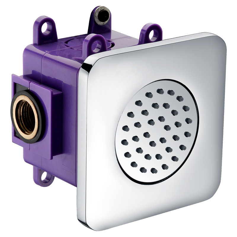 Jet Fixed Body Spray, Polished Chrome/Purple