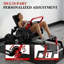 Hip Hip Thrust Machine - Banc robuste en forme de pont avec support de poids, capacité de 850 lb, pédales réglables et rembourrage antidérapant pour la gymnastique à domicile