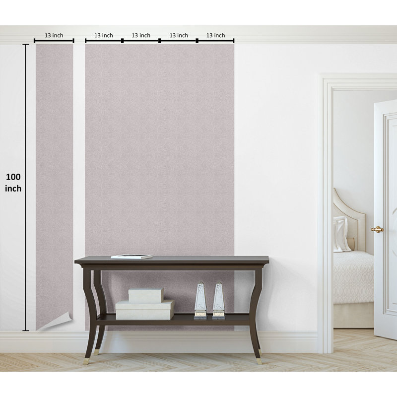 Keynot Roll, L 100 po x l 13 po, Mauve bleuté pale, blanc