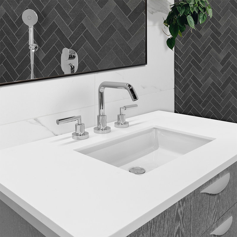 Cube 19.75'' L Bathroom Sink, Matte Black