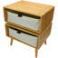 Knott 45cm W Solid Wood Bedside Table