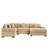 Oversized Cloud Modular Sectional Couch,Convertible Sectional Couches,Extra-Thick Armrests With Chaise,Premium Corduroy Fabric, Ergonomic Design, Easy Assembly,for Living Rooms,Bedroom-114888064-121686699
