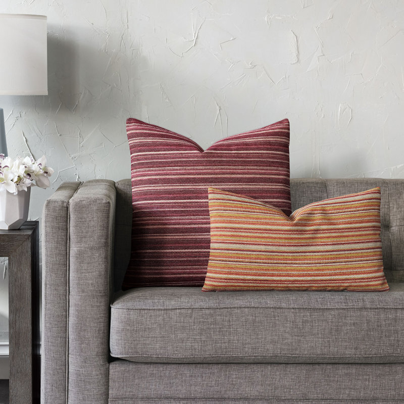 Housse et insert de coussin carré Eastlake, Rouge