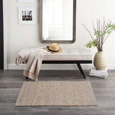Tapis tissé à plat de couleur unie Gerri