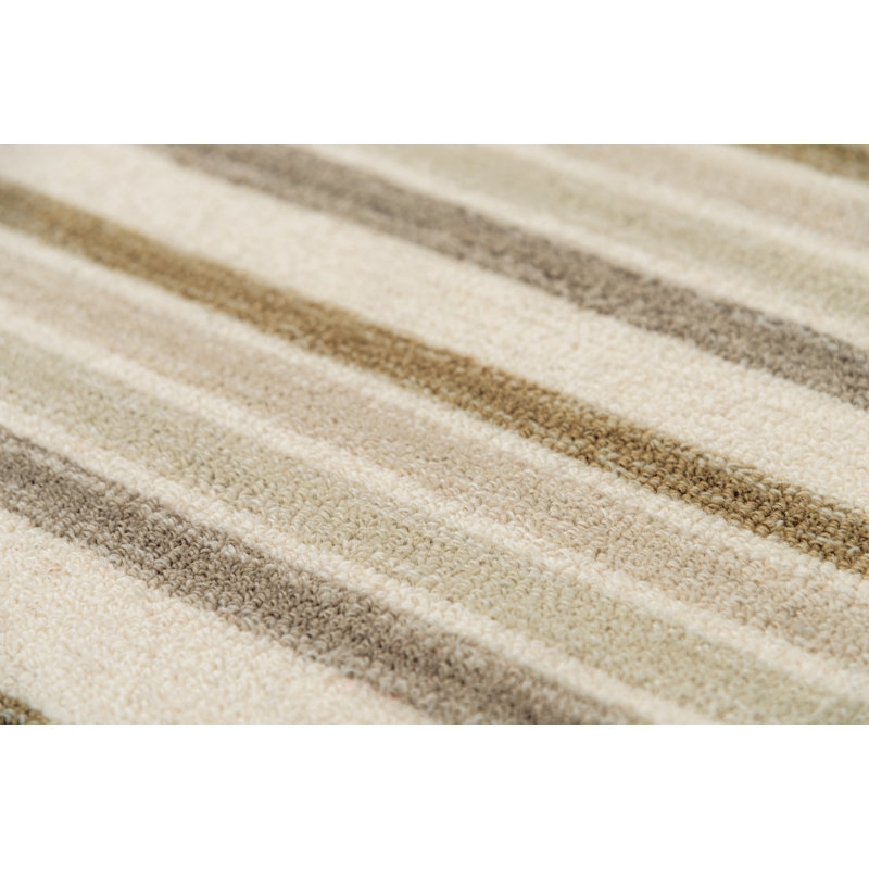 Wool Geometric Indoor Rug, Rectangle 5' x 8'