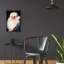  «Blue Santa» par Ashley Bradley, art mural en verre acrylique, 16 po x 24 po-1262401780