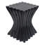 Table d'appoint d'extérieur, table de bout Wave Design, table d'appoint décorative, tabouret de jardin en béton léger pour patio