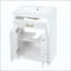  Meuble-lavabo simple 24 po, meuble-lavabo intégré en céramique avec 2 portes et tiroir coulissant, meuble de rangement peu encombrant pour la salle de bain-198402176