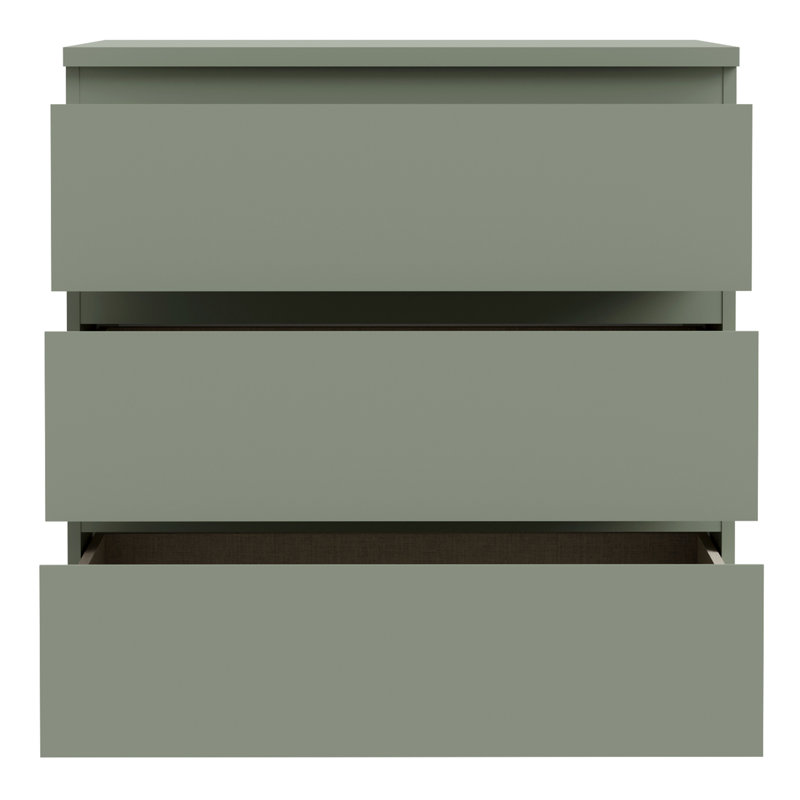 77.2 cm W Chest of 3 Drawers, Green