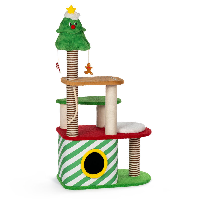 Kringle Cat Chateaux Cat Tree