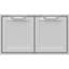 36" Double Access Door Recessed Marquise Accented Panels