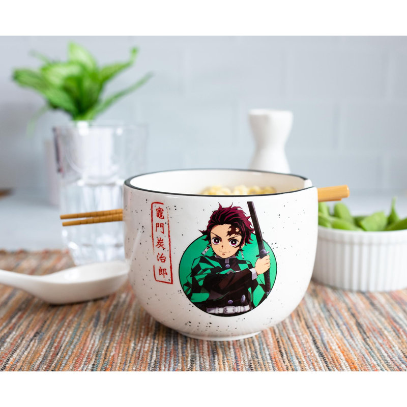 16 oz Ensemble de bols de ramen japonais Demj Slayer Tanjiro