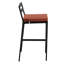 Tabouret de bar Chelsea Patio avec structure en aluminium thermolaqué et coussin amovible-105653552