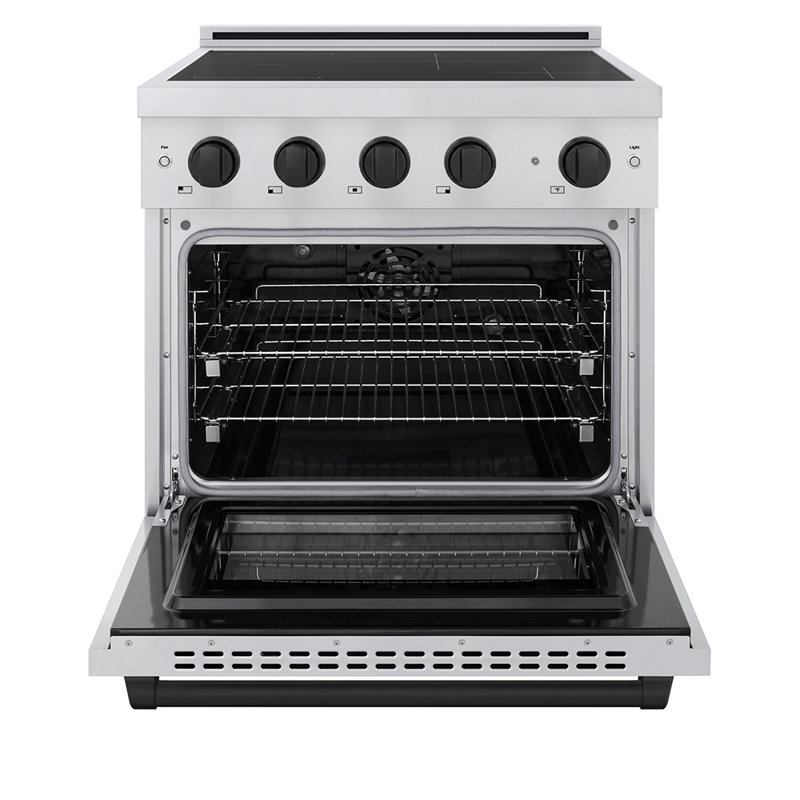 ZLINE Autograph 30 in. Paramount Induction Range with 4 Element Cooktop & Matte Black Accents, Matte Black