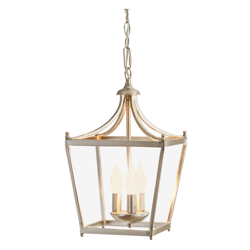 Alysee 3 - Light Lantern Pendant, Brushed Nickel
