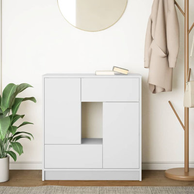 Sideboard With Drawers And Doors 70.5X34x74.5 Cm