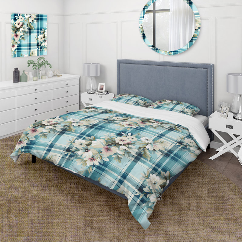 Literie à motif cachemire Coastal Comfort, Housse de couette simple + 1 taie décorative stan