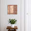 Key storage box, Opens to the left, 30x30x5, White, A brick wall with a regular brick layout, 