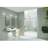 Astro 52 in. - 56 in. x 60 in. Frameless Sliding Bathtub Door
