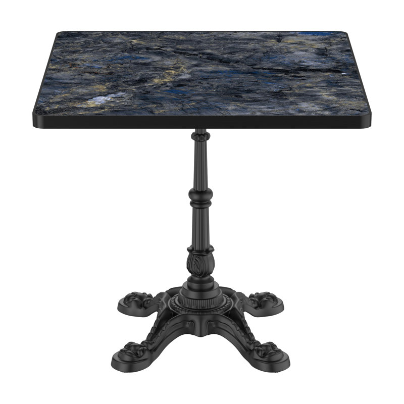Table de salle à manger 31,5 po, Diamant bleu / noir