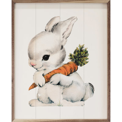 Lapin rétro avec carotte