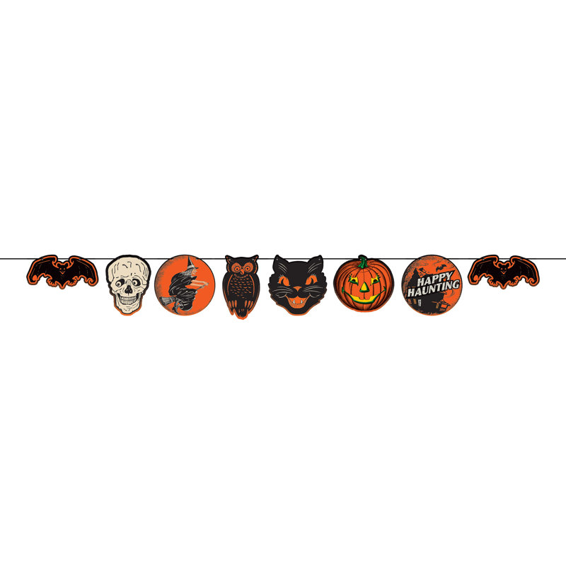 Banderole rétro d'Halloween