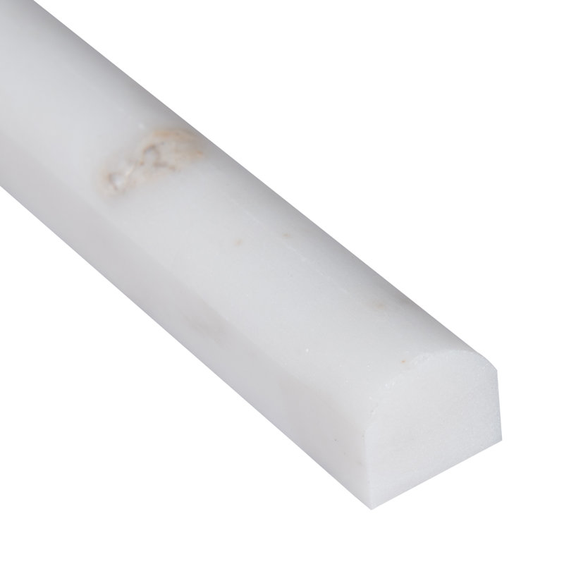 Castella Cambria 0.75 in. x 12 in. Marble Pencil Rail Tile Trim