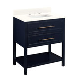 30" Robertson Single Bathroom Vanity Set with Rectangular Undermount Sink