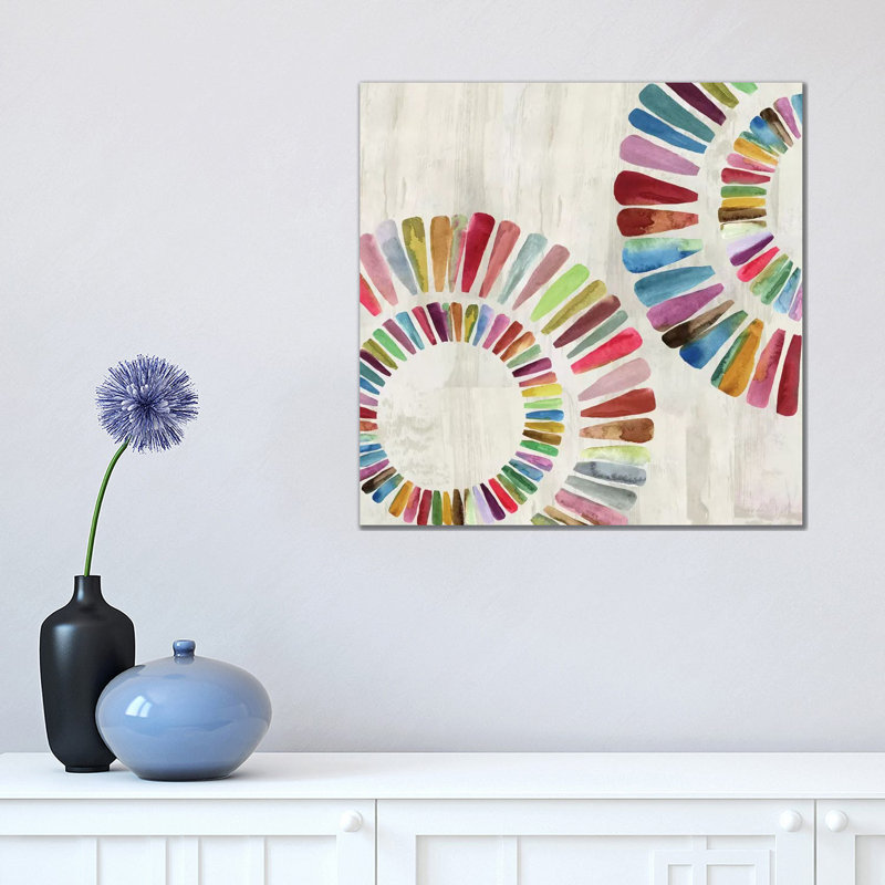 Fun Rings I by Aimee Wilson - Wrapped Canvas Painting, 45.72 cm H x 45.72 cm W x 1.91 cm D