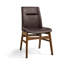 Chaises de salle à manger en cuir PU, chaises de salle à manger en cuir modernes avec structure en bois massif, résistantes à l'eau et faciles à nettoyer-1246118044-1249029007