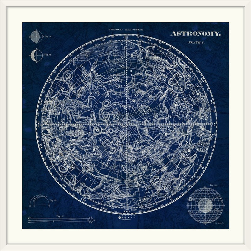 « céleste blueprint » par sue schlabach, impression, H 16 po x l 16 po x P 1,5 po, Toile