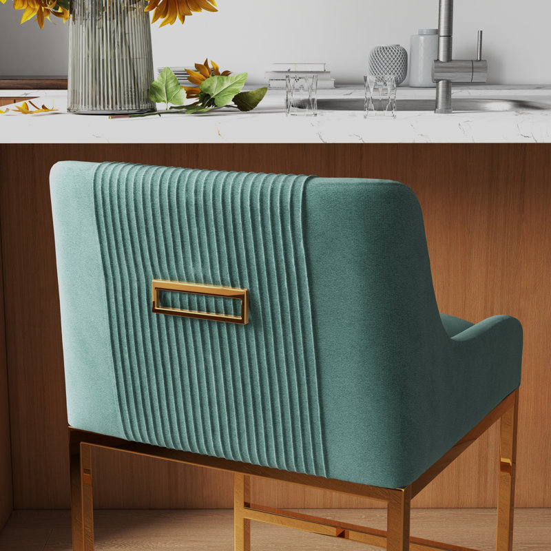 Tabouret de comptoir 26 po Zanthia, Vert menthe, 2