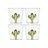 Desert Plants - Tumbler Cactus Green-Amber 11.8 Oz