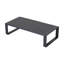 Table basse double et rectangulaire Cozy Yb15052, coussins bruns, aluminium, accessoire de salon, matériau aluminium beige, mobilier élégant