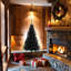 Arbre de Noël artificiel de Noël avec support en PVC-94997155-46507814