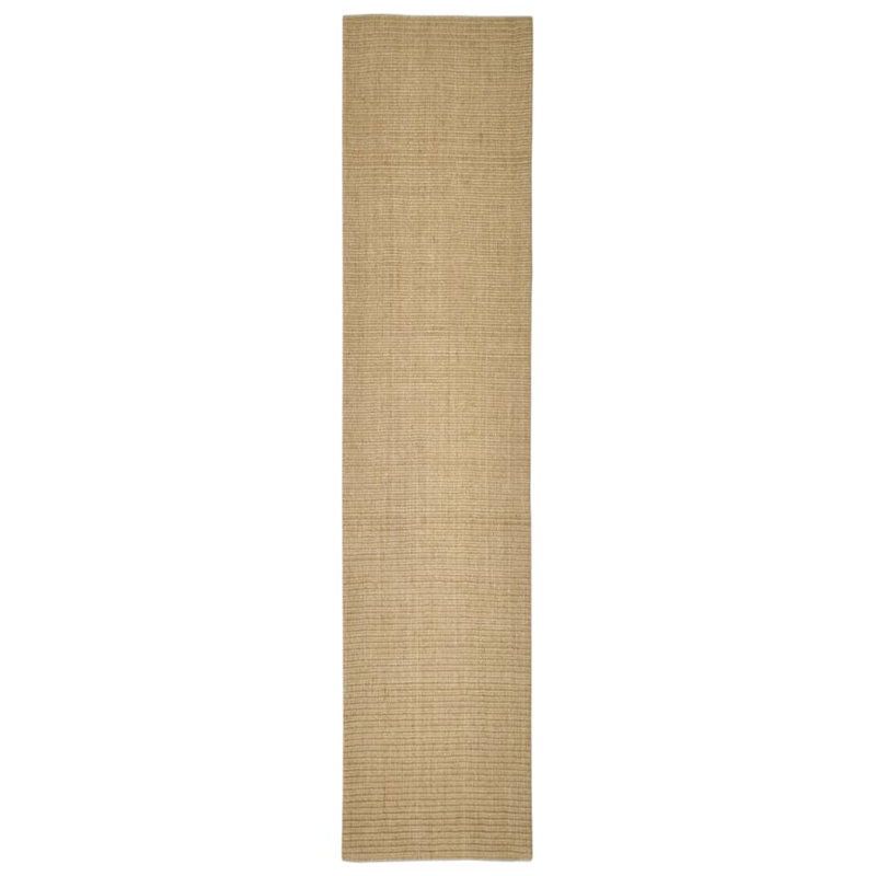 August Grove Rug Natural Sisal Brown, Rectangle 66 x 300cm