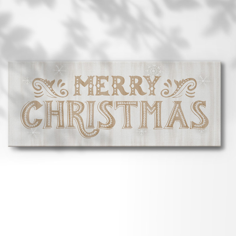 Joyeux Noël, H 8 po x l 20 po x P 1,5 po