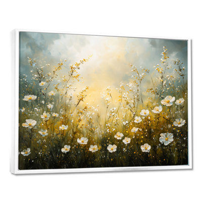 «Countryside Roses Flowers Field II - Roses Large», art mural